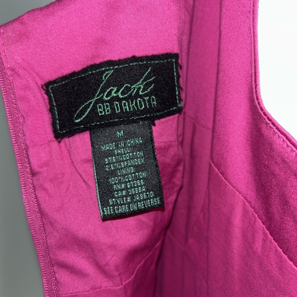Jack By Bb Dakota Fit And Flair Medium Dress Sleeveless Pink - Picture 10 of 10